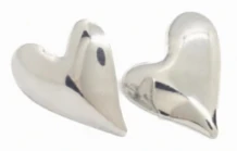 Aros de acero quirurgico corazon 30mm